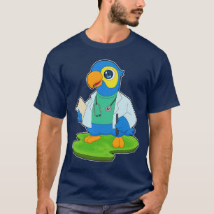 Parrot Doctor Stethoscoop T-shirt