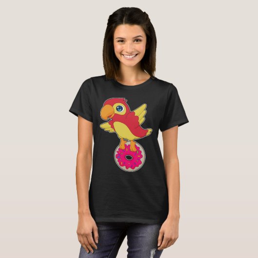 Parrot Donut T-shirt (Voorkant volledig)