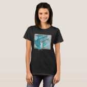 Parrot & Dragon Reflection I Blue Monk Paraket Qu T-shirt (Voorkant volledig)