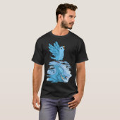 Parrot & Dragon Reflection I Blue Parrotlet T-shirt (Voorkant volledig)
