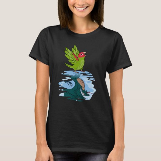 Parrot & Dragon Reflection I Cherry head Conure T-shirt (Voorkant)