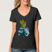 Parrot & Dragon Reflection I Cherry headed Conure T-shirt (Voorkant)