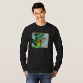 Parrot & Dragon Reflection I Fischers Lovebird T-shirt (Voorkant volledig)
