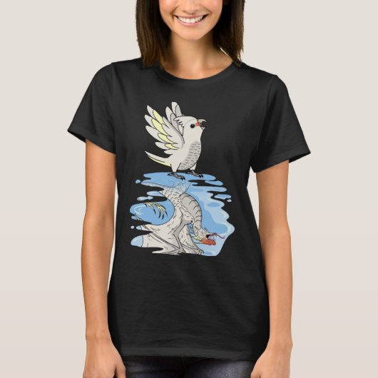 Parrot & Dragon Reflection I Goffins Cockato T-shirt (Voorkant)
