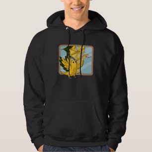 Parrot & Dragon Reflection i Golden Conure 1 Hoodie