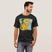 Parrot & Dragon Reflection i Golden Conure 1 T-shirt (Voorkant volledig)