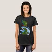 Parrot & Dragon Reflection I Green Cheek Conure T-shirt (Voorkant volledig)
