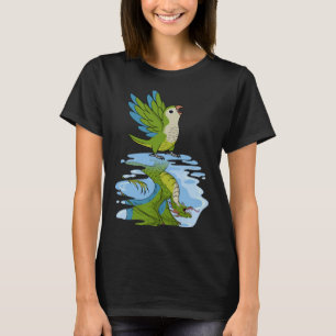 Parrot & Dragon Reflection I Green Monk Paraket Q T-shirt