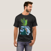 Parrot & Dragon Reflection I Green Parrotlet 2 T-shirt (Voorkant volledig)