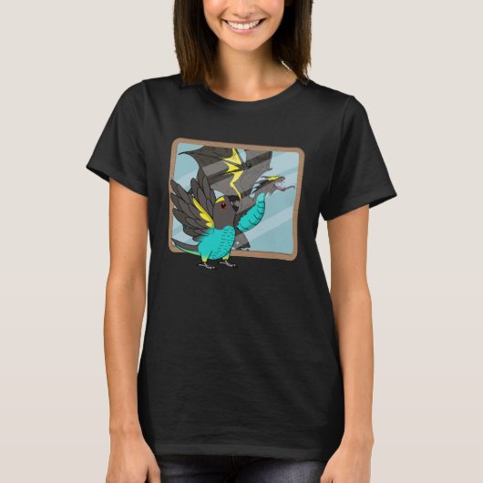 Parrot & Dragon Reflection I Meyers Parrot 1 T-shirt (Voorkant)