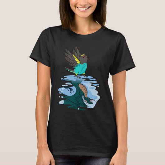 Parrot & Dragon Reflection I Meyers Parrot 2 T-shirt (Voorkant)