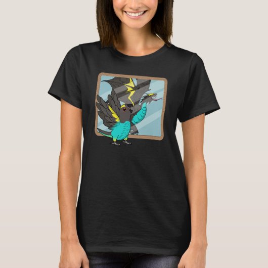 Parrot & Dragon Reflection I Meyers Parrot T-shirt (Voorkant)