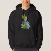 Parrot & Dragon Reflection I Moustache Parakeet Hoodie (Voorkant)