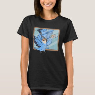 Parrot & Dragon Reflection I Peach face Blue Love T-shirt
