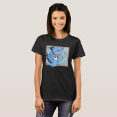 Parrot & Dragon Reflection I Peach face Blue Love T-shirt (Voorkant volledig)