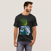 Parrot & Dragon Reflection I Peach fronted Conure T-shirt (Voorkant volledig)