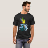 Parrot & Dragon Reflection I Yellow sided Green Ch T-shirt (Voorkant volledig)