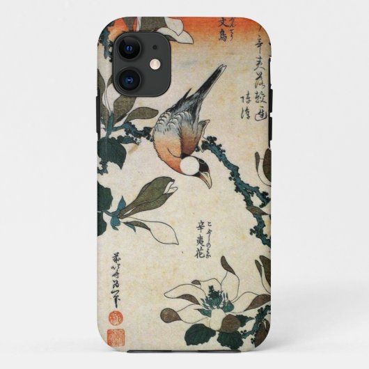 Parrot en bloemen Case-Mate iPhone case (Achterkant)