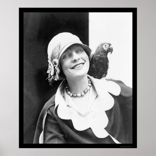 Parrot en Happy Lady 1924 Poster (Voorkant)