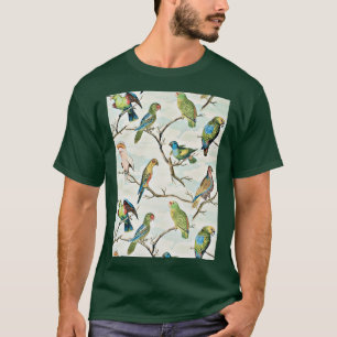 Parrot en palmdecoratie t-shirt