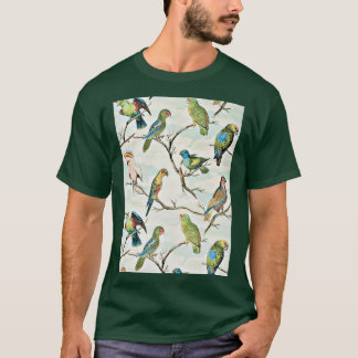 Parrot en palmdecoratie t-shirt