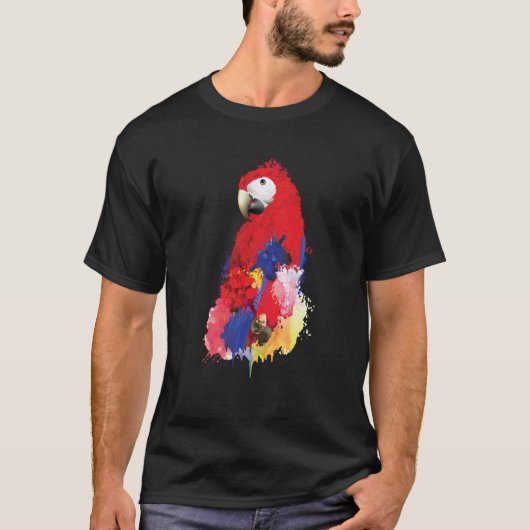 Parrot Exotic Bird Zoo Animal Budgerigar Budgie Or T-shirt (Voorkant)