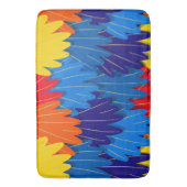 Parrot Feathers Scarlet Macaw Exotic Bird Pattern Badmat (Voorkant Verticaal)
