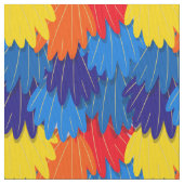 Parrot Feathers Scarlet Macaw Pattern Stof (Close Up)