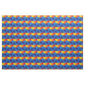 Parrot Feathers Scarlet Macaw Pattern Stof (Yard (91,4 cm))