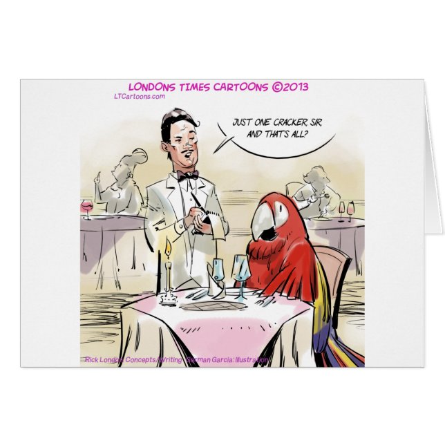 Parrot Fine Dining Funny (Voorkant Horizontaal)