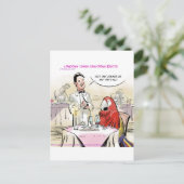 Parrot Fine Dining Funny Briefkaart (Staand voorkant)