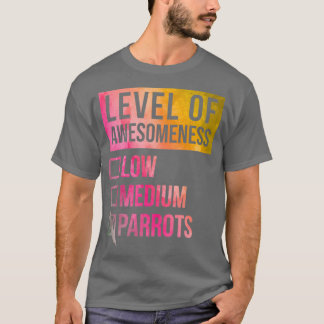 Parrot Funny Art Level of Parrots in Waterverf T-shirt