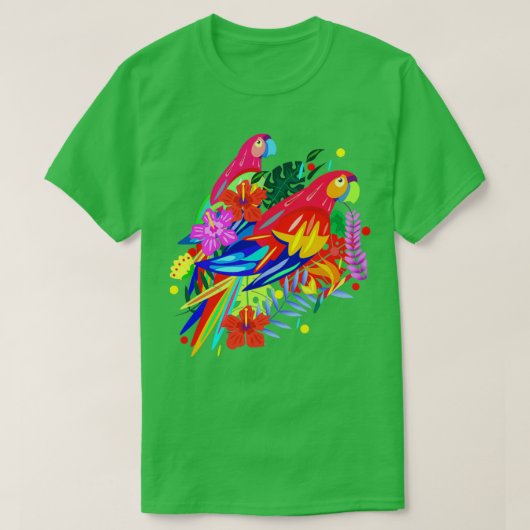 Parrot grappig 1 t-shirt (Design voorkant)
