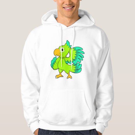 Parrot green hoodie (Voorkant)