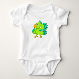Parrot green romper