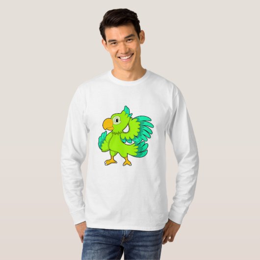 Parrot green t-shirt (Voorkant volledig)