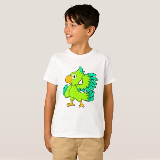 Parrot green t-shirt (Voorkant volledig)