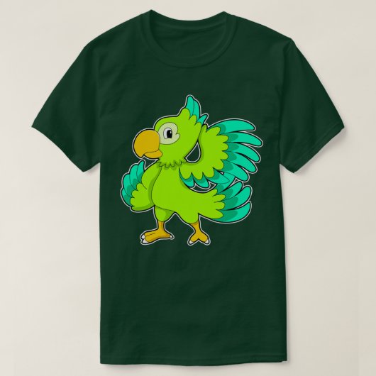 Parrot green t-shirt (Design voorkant)