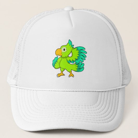Parrot green trucker pet (Voorkant)