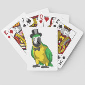 Parrot Groom Cylinder Wedding Pokerkaarten (Achterkant)