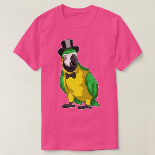 Parrot Groom Cylinder Wedding T-shirt (Design voorkant)