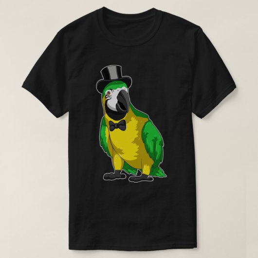 Parrot Groom Cylinder Wedding T-shirt (Design voorkant)