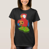 Parrot Halloween pompoen T-shirt (Voorkant)