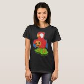 Parrot Halloween pompoen T-shirt (Voorkant volledig)