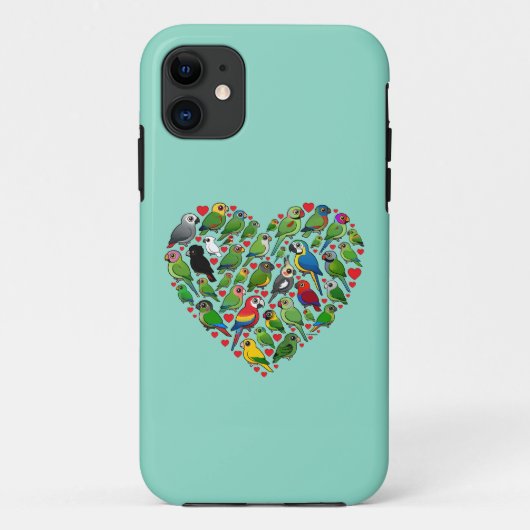 Parrot Heart Case-Mate iPhone Case (Achterkant)