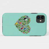 Parrot Heart Case-Mate iPhone Case (Achterkant (horizontaal))
