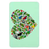 Parrot Heart Magneet (Verticaal)