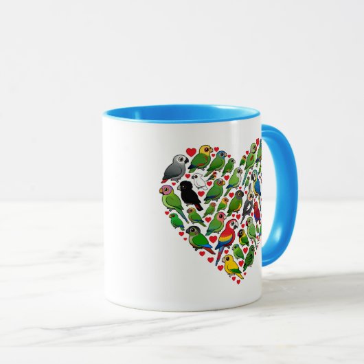 Parrot Heart Mok (Voorkant rechts)