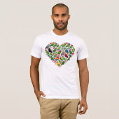 Parrot Heart T-shirt (Voorkant volledig)