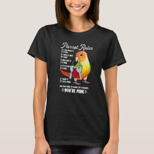 Parrot House Rules Het is mijn groene wang Pineapp T-shirt